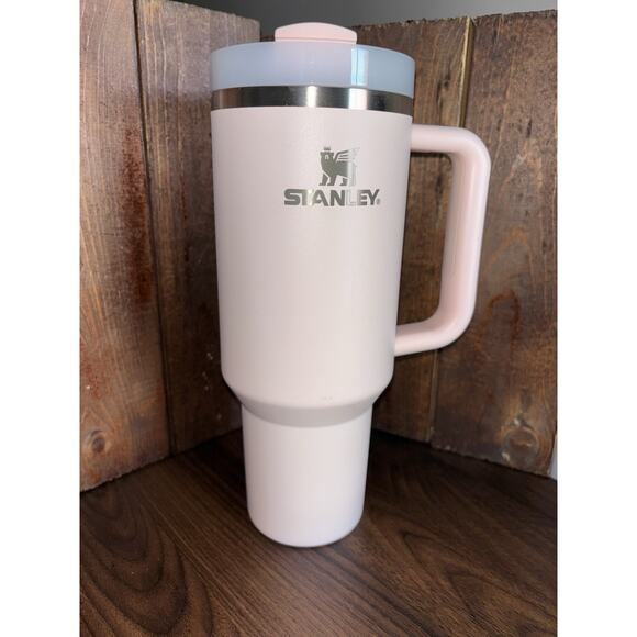 Stanley Quencher H2.0 FlowState 30 fl oz Rose Quartz Blush Soft Pink *no Straw* - Picture 2 of 9